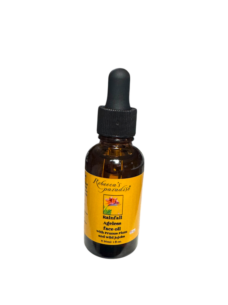 Rainfall Ageless face oil Prunus Plum and wild jojoba - Rebecca's Paradise