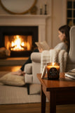 Fireplace with Cypress snd Sandalwood  Candle