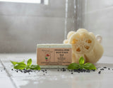 Mineral herb body Scrub  Bar with Wild Basil and  Lava sea salt - Rebecca's Paradise