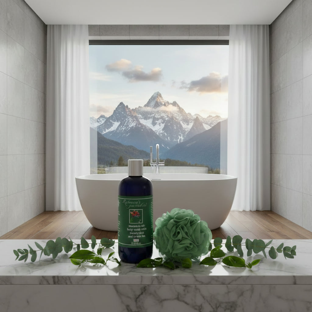 Mountain air body wash with Eucalyptus and Green tea - Rebecca's Paradise