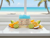 Ocean  Beach with Citrus Fruits Melon and  Coconut husk Soap