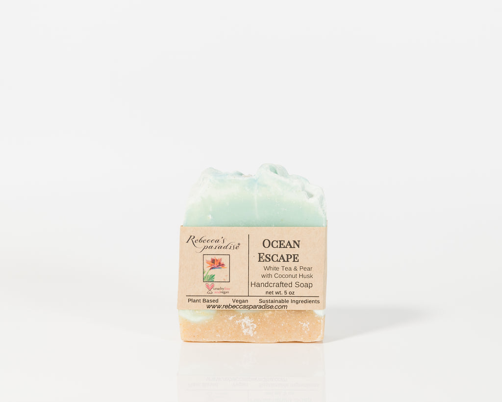 Ocean Escape Soap, White Tea and Pear with Coconut husk - Rebecca's Paradise