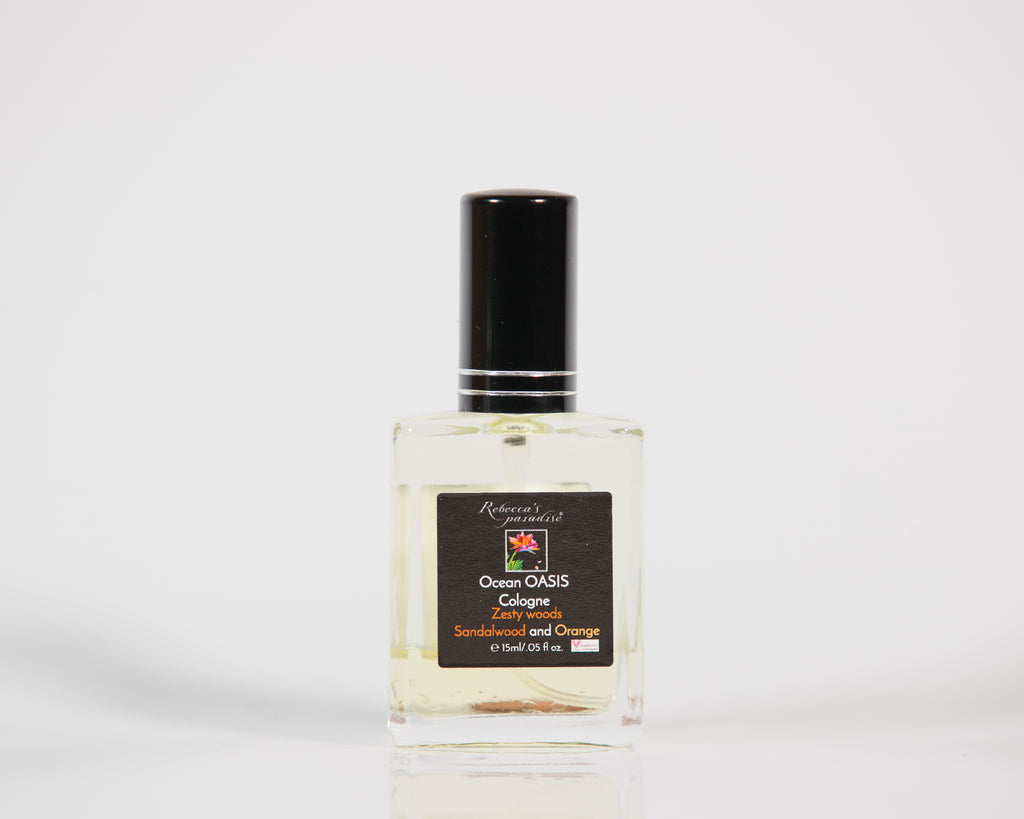 Ocean OASIS Cologne Zesty woods Sandalwood and orange - Rebecca's Paradise
