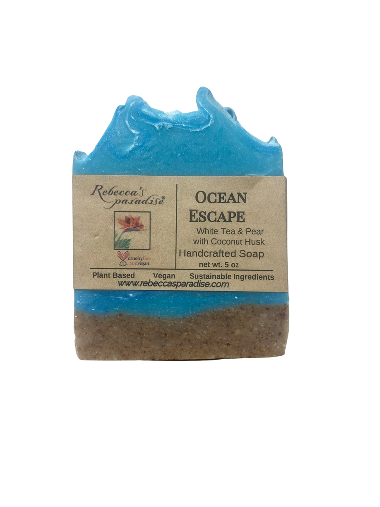 Ocean Escape White Tea and Pear with Coconut husk Soap - Rebecca's Paradise