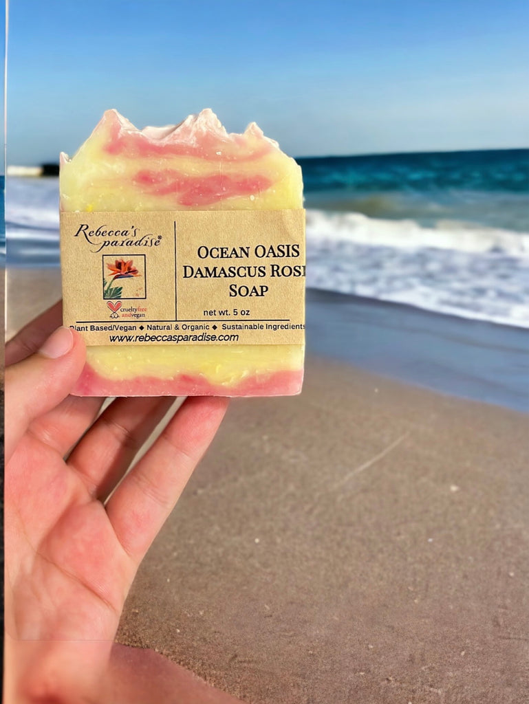 Ocean OASIS Damascus Rose Soap - Rebecca's Paradise