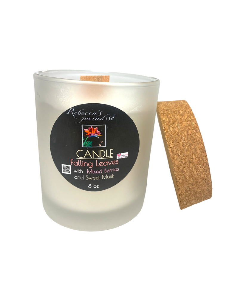 Falling Leaves with  Mixed Berries and Sweet Musk Candle - Rebecca's Paradise