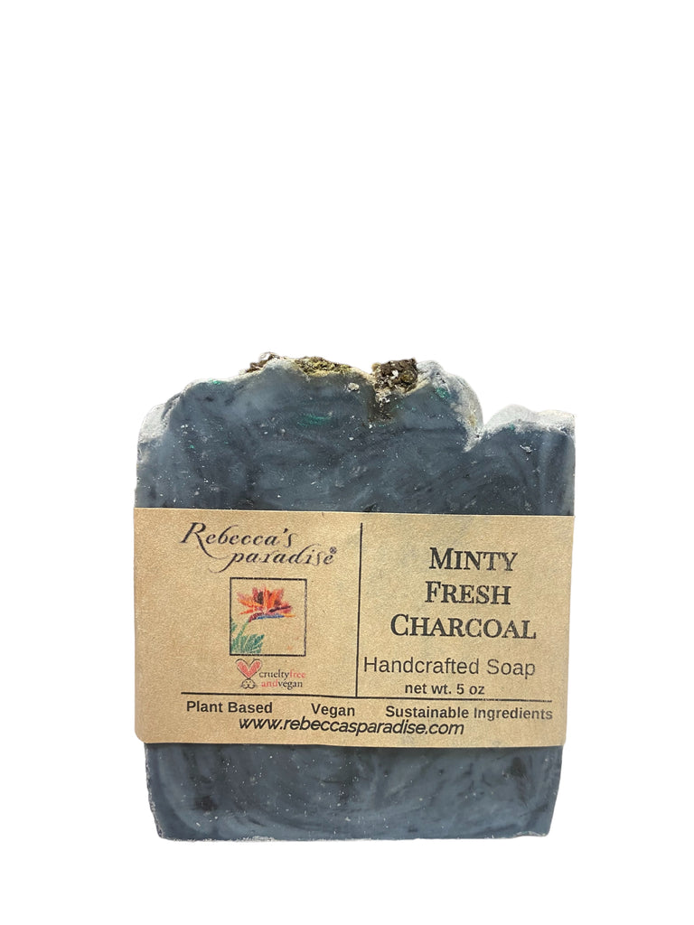 Minty Fresh Charcoal  Soap - Rebecca's Paradise