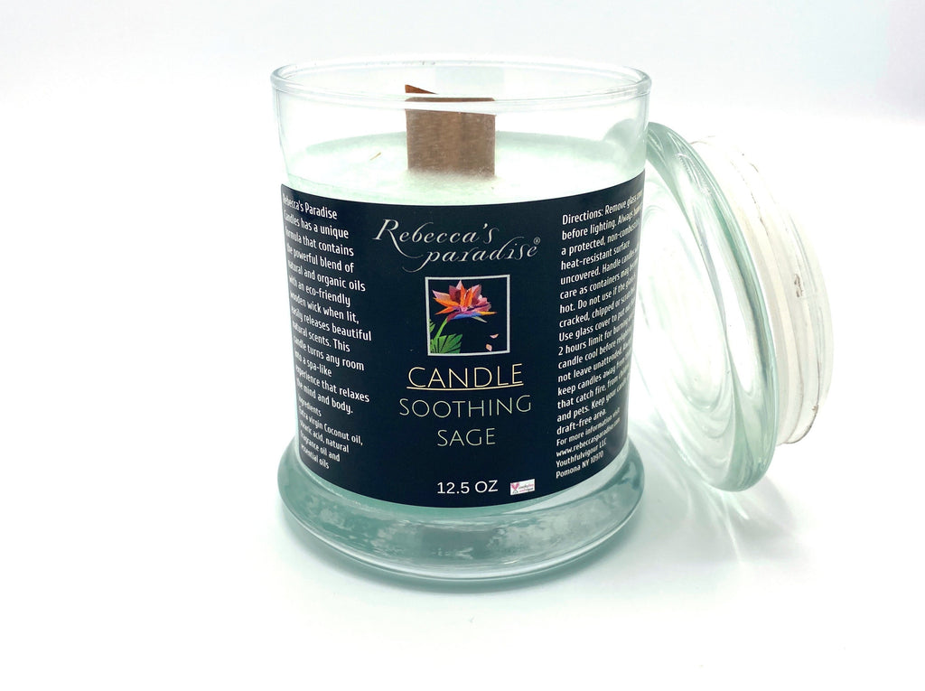 Soothing Sage Candle - Rebecca's Paradise
