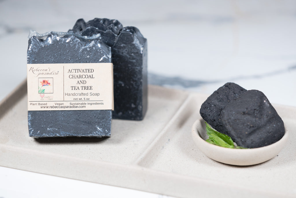 Activated Charcoal and Tea Tree Soap - Rebecca's Paradise